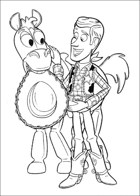 Plansa de colorat cu Toy Story 153 61